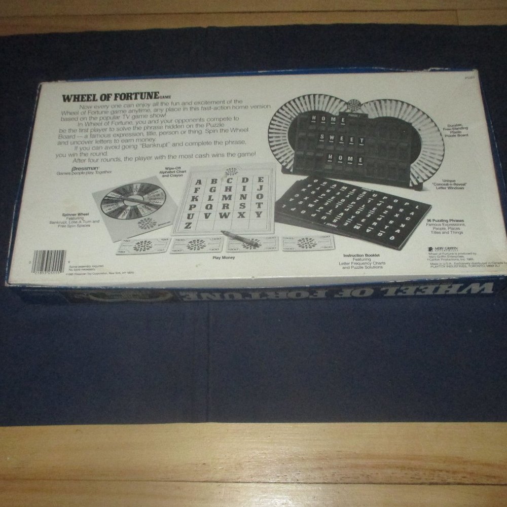 Vintage! Wheel of Fortune Board Game (Pressman, 1985) Based on the hit TV Show - Picture 3 of 3